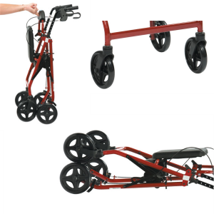 Lightweight Aluminium Rollator folded rent to own perth